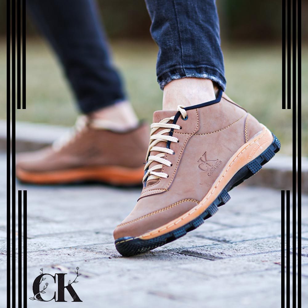 عکس محصول کفش مردانه CK مدل Norbert(کاراملی)