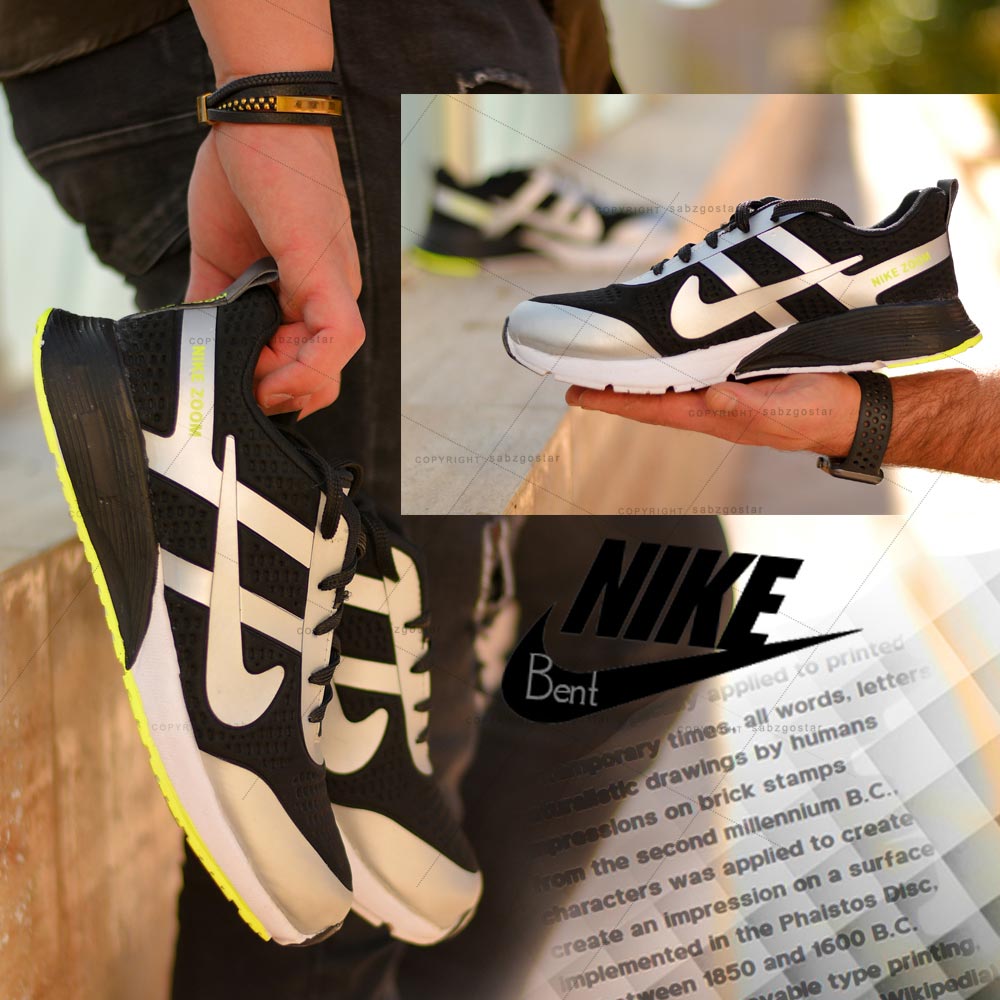 عکس محصول کفش مردانه Nikeمدل Bent (مشکی طوسی)