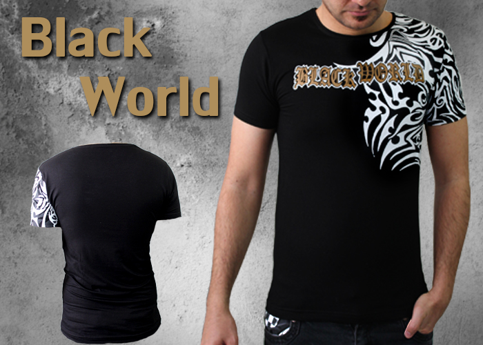 تی شرت مردانه Black World