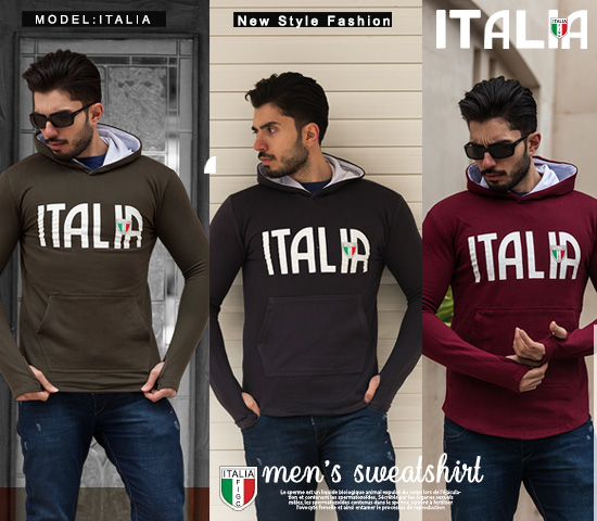 سویشرت مردانه مدل ITALIA
