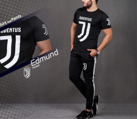 ست تیشرت و شلوار Juventus مدل Edmond (مشکی)
