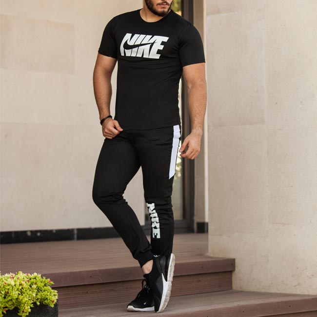 ست تیشرت و شلوار Nike مدل Revel(مشکی)