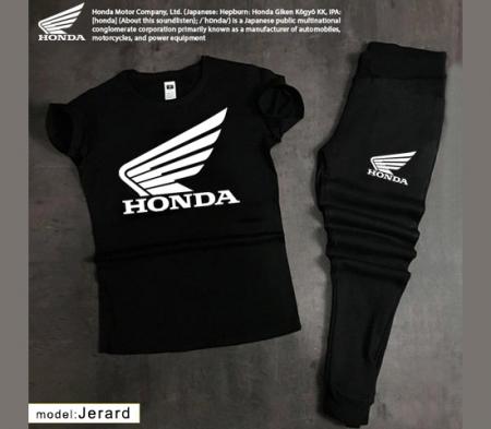 تیشرت شلوار مردانه Honda مدل Jerard (مشکی)