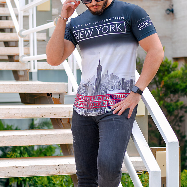 تیشرت مردانه مدل NEWYORK
