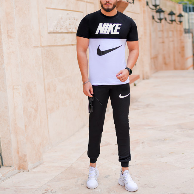 ست تیشرت وشلوار Nike مدل Halako (سفید)