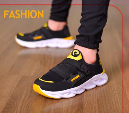 کفش مردانه مدل Fashion (مشکی،زرد)