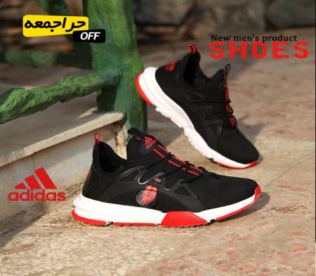 کفش مردانه adidas مدل Bandes(مشکی قرمز)