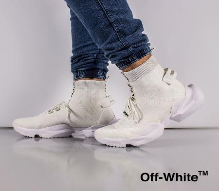 کفش ساقدار off white مدل socuring (سفید)
