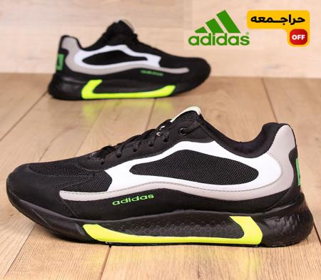 کفش مردانه adidasمدلukabed( مشکی سبز)