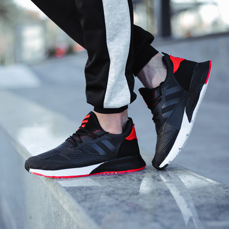کفش مردانه adidas مدل aqua (مشکی قرمز)