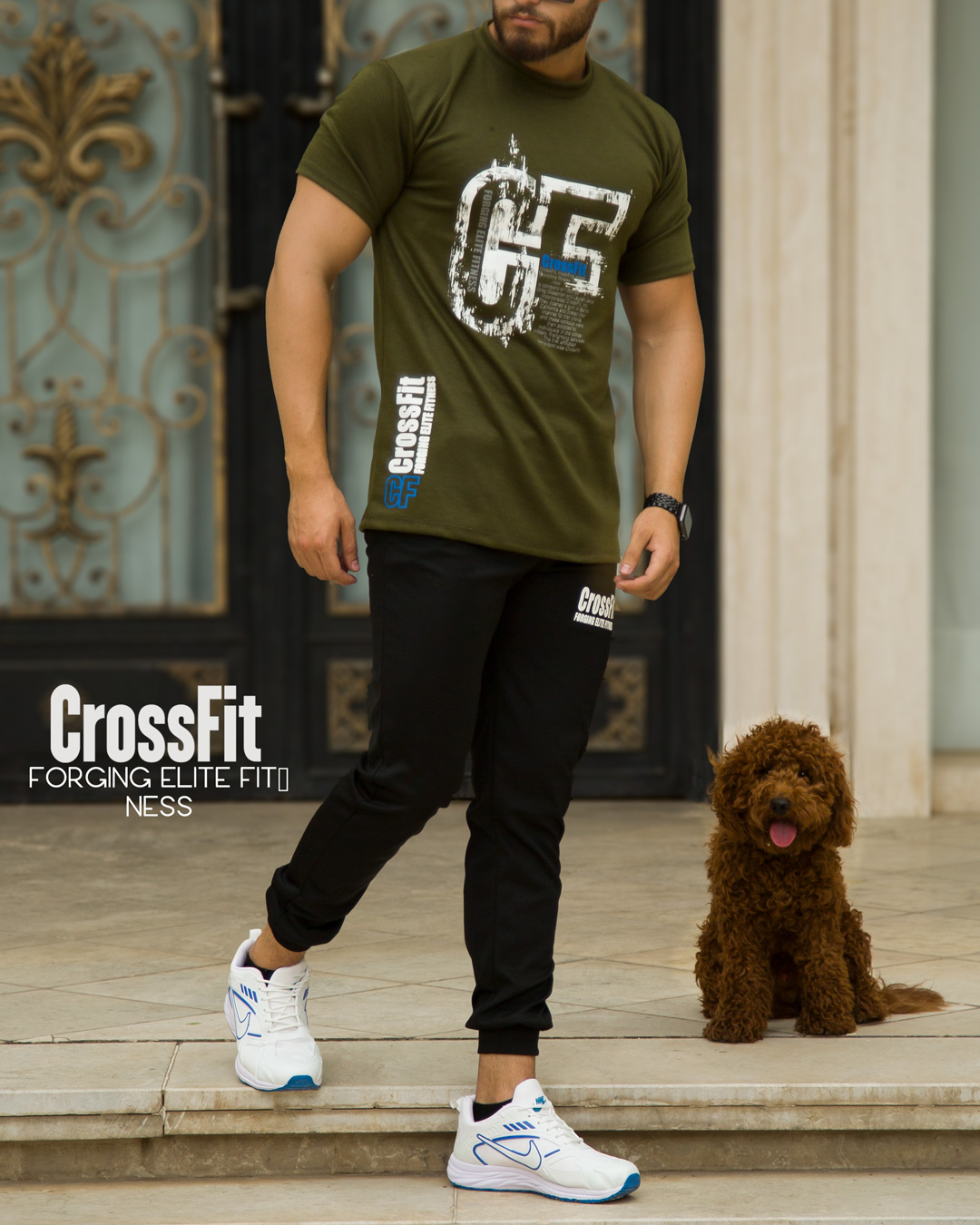 تیشرت شلوار مردانه مدل Crossfit (سبز)