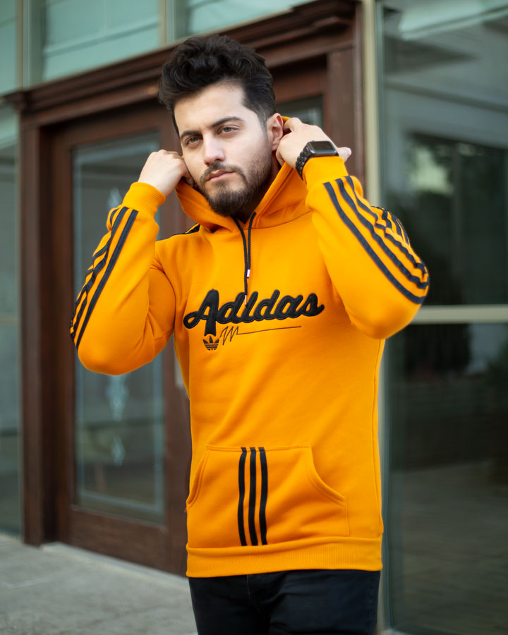 هودی مردانه Adidas مدل Modhim (خردلی)