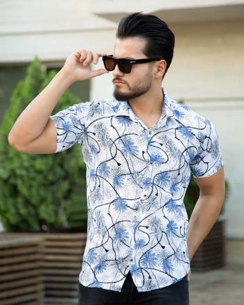 پیراهن مردانه هاوایی مدل Manolas