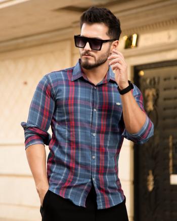 پیراهن مردانه مدل Porto (آبی)
