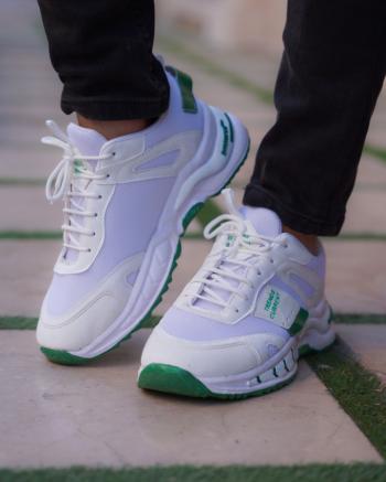 کفش مردانه Fashion مدل Trends (سفید سبز)