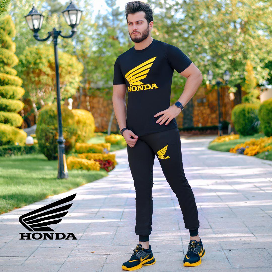 تیشرت شلوار مردانه Honda مدل Jerard(زرد)