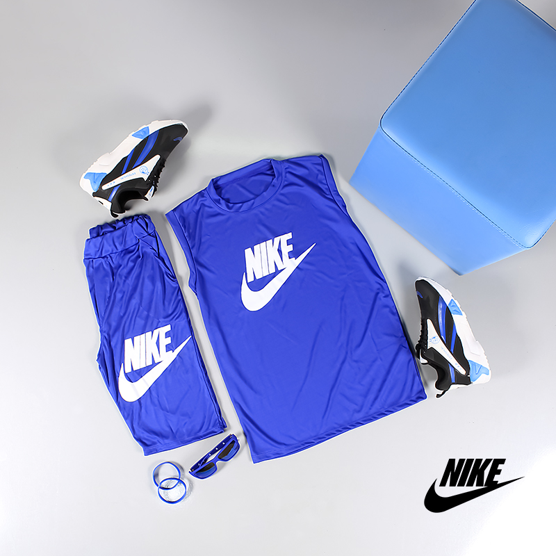 ست تاپ و شلوارک مردانه Nike مدل Royal (آبی)