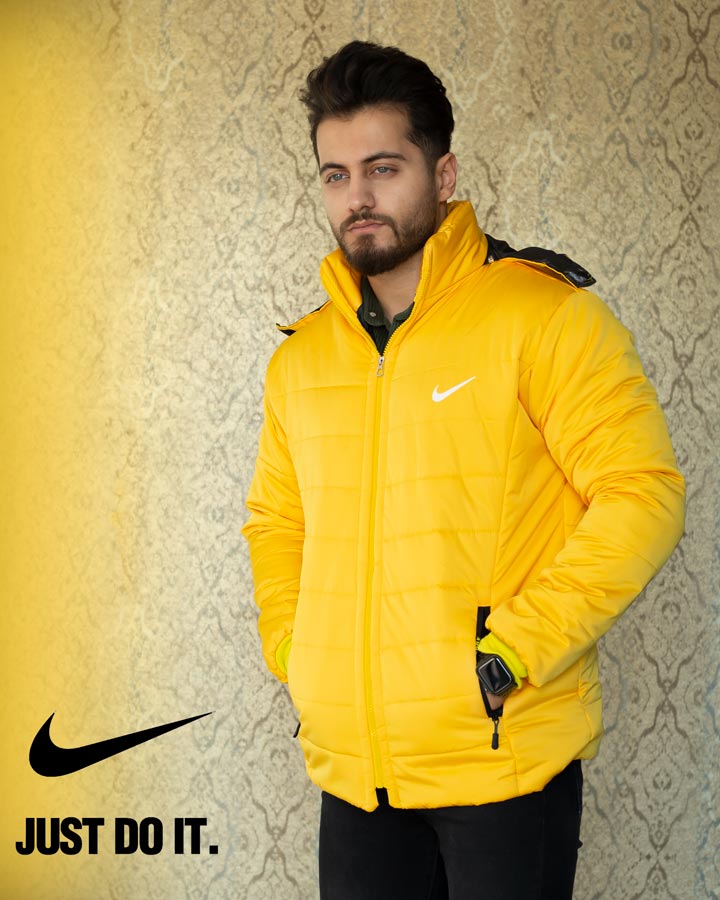 کاپشن مردانه Nike مدل Sarzi (زرد)