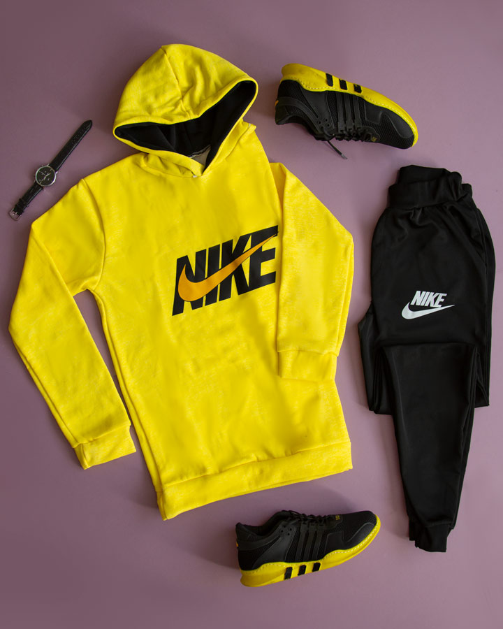 سویشرت شلوار مردانه Nike مدل Pendar (زرد)